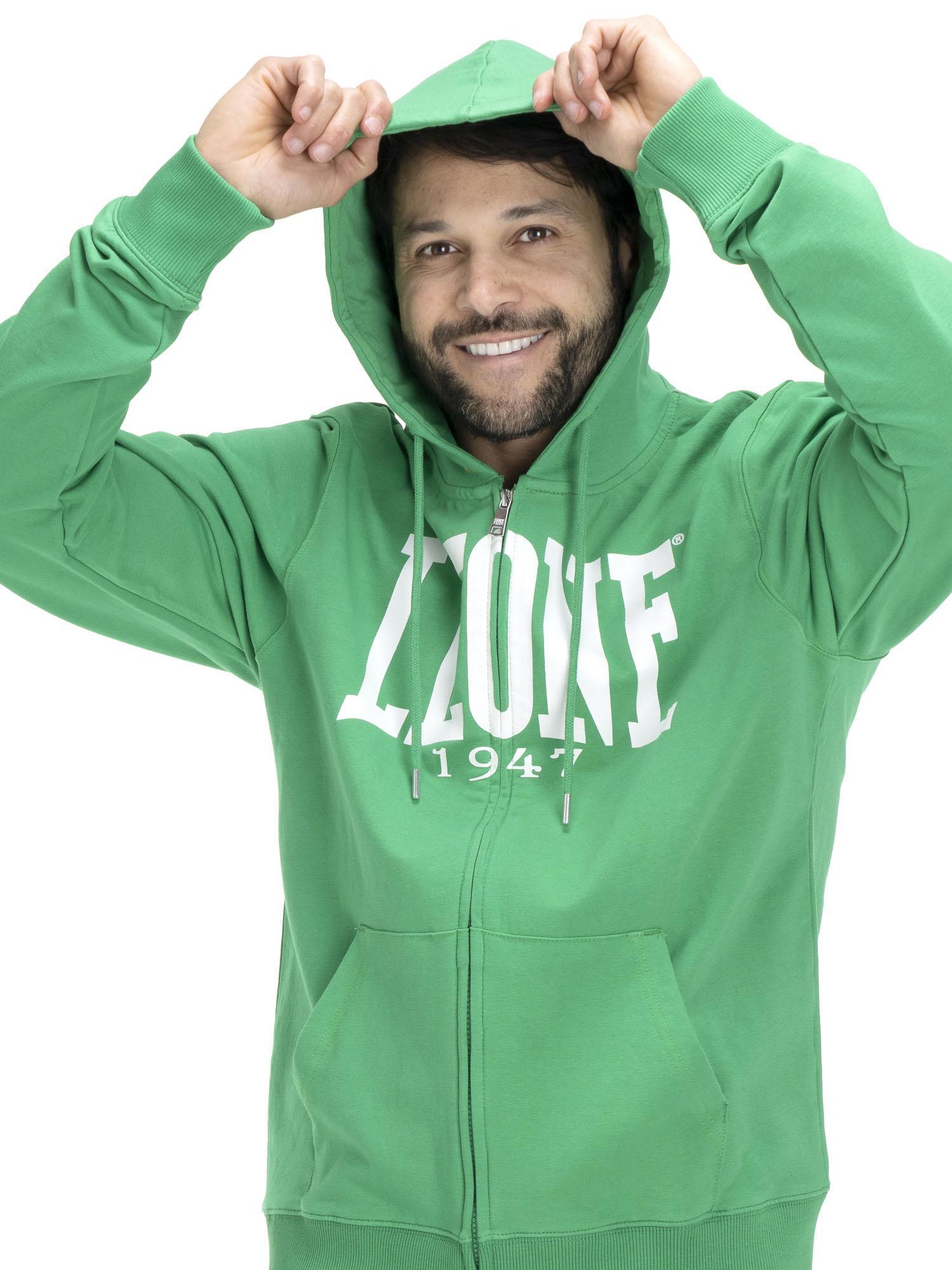 Leone 1947 Herren-Kapuzenpullover mit Reißverschluss 5/8