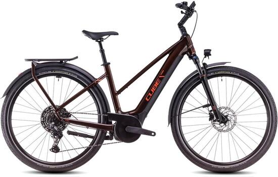Bici Ibrida Elettrica TOURING HYBRID PRO 625 arancione