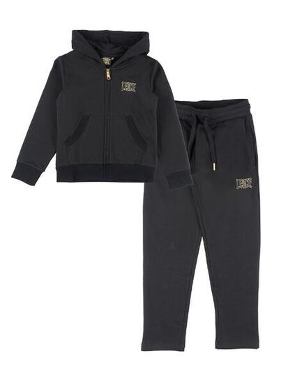 Survêtement d'hiver fille Leone 1947 Gold avec capuche et zip