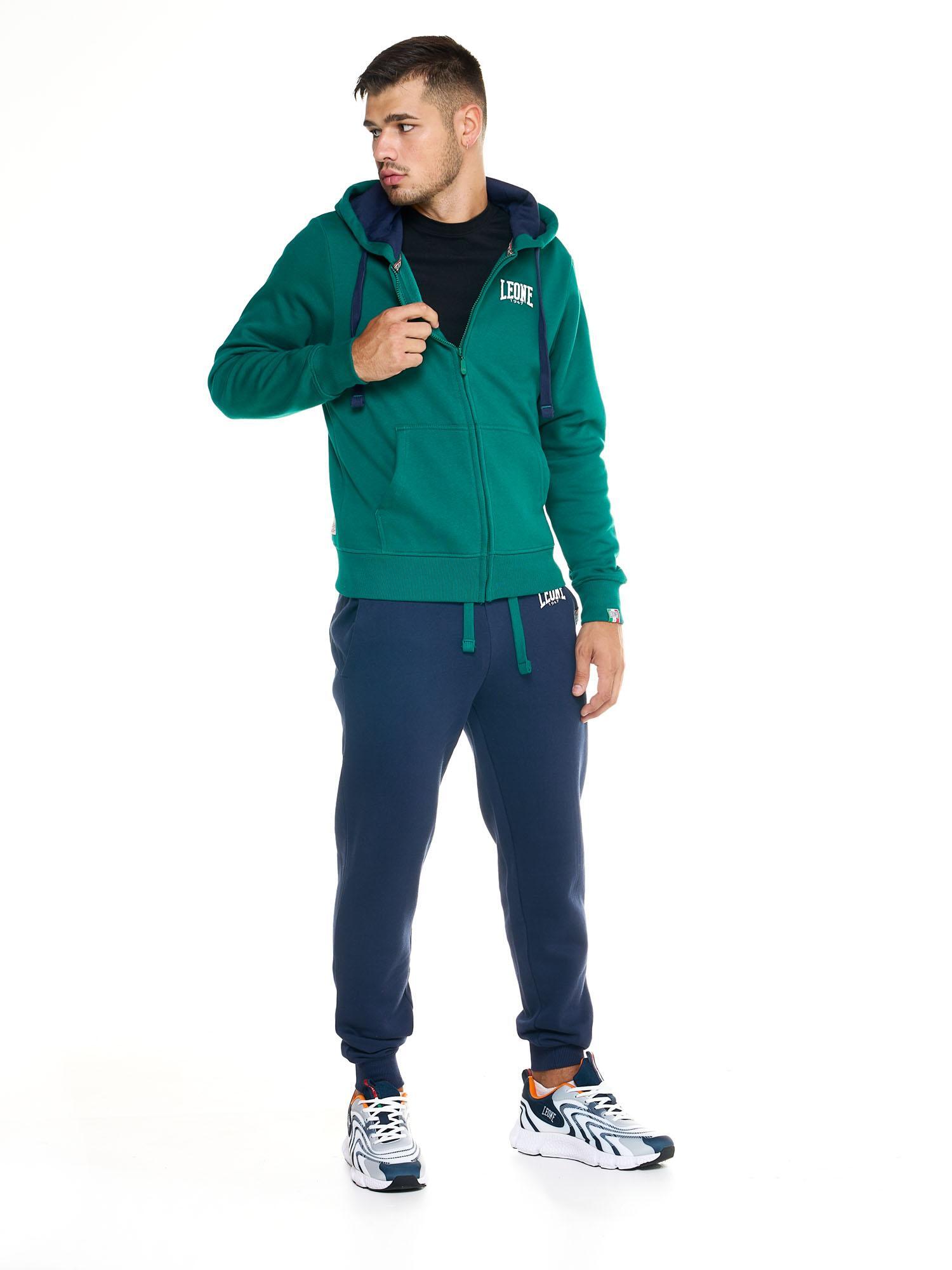 Fato de treino masculino Leone 1947 Apparel Basic Vintage, capuz, fecho, inverno 3/8