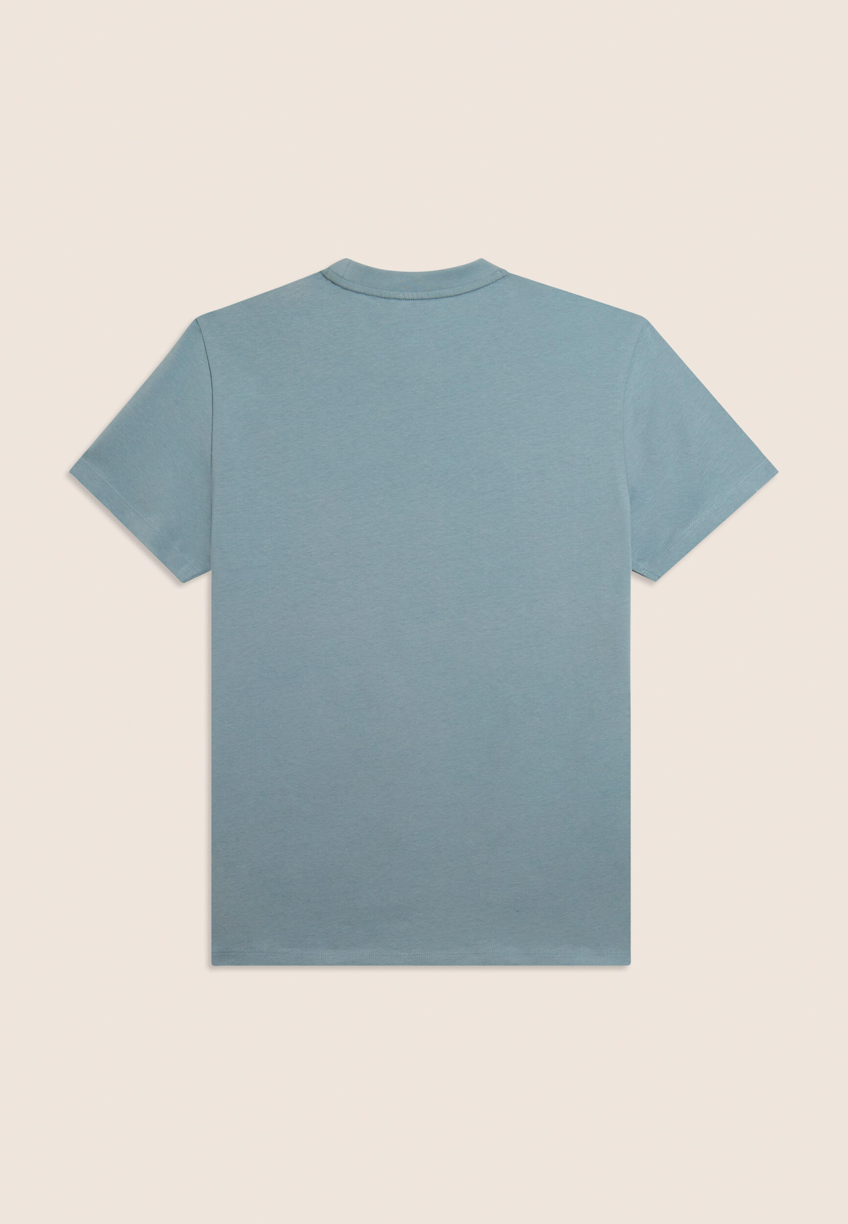 T-shirt in jersey con stampa logo tono su tono 2/3