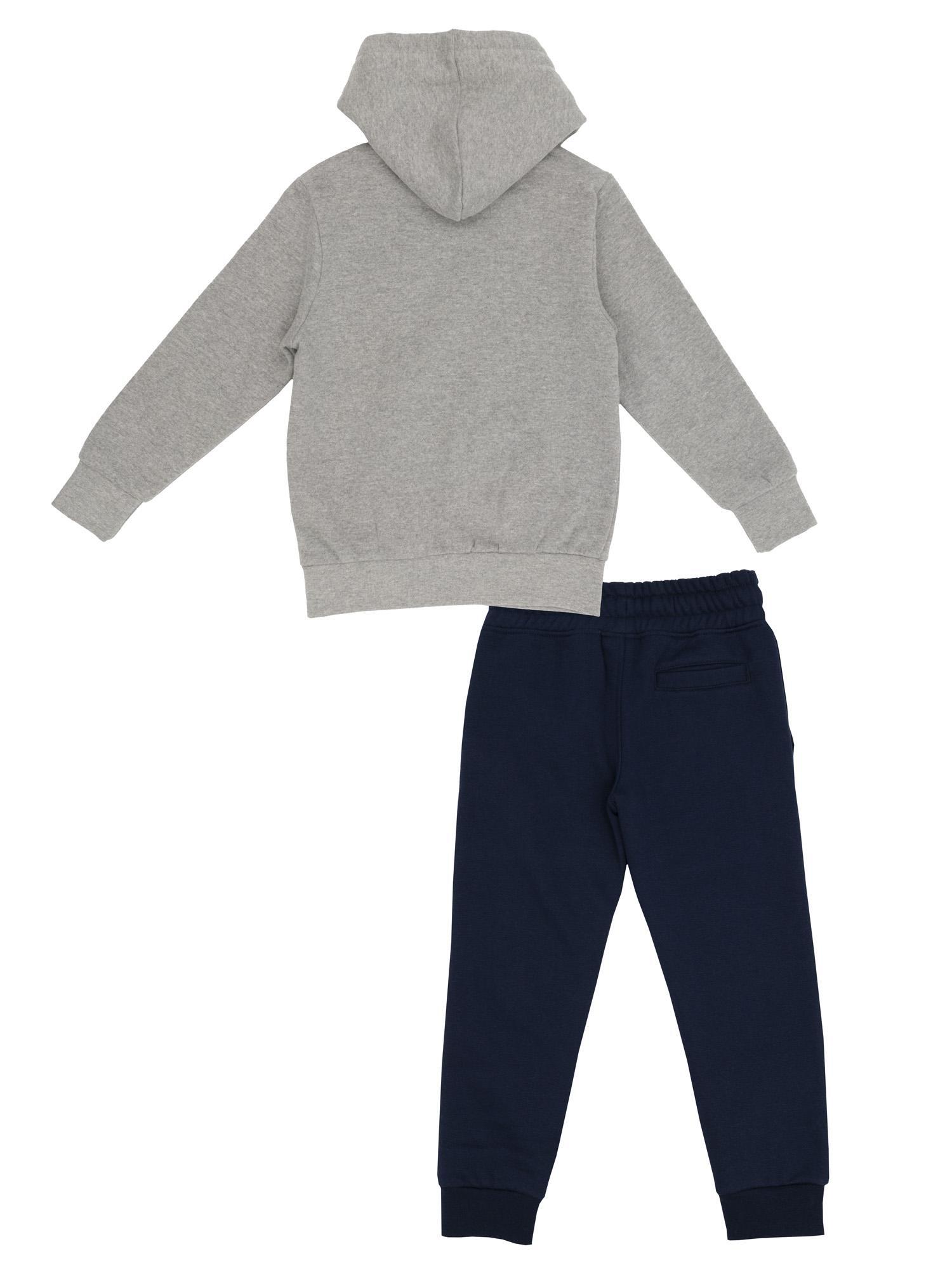 Leeuwenhoodie trainingspak voor kinderen, grijs, voor jongens 2/6