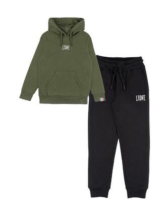 Leone 1947 Vintage-Winter-Trainingsanzug zum Überziehen mit Kapuze für Kinder