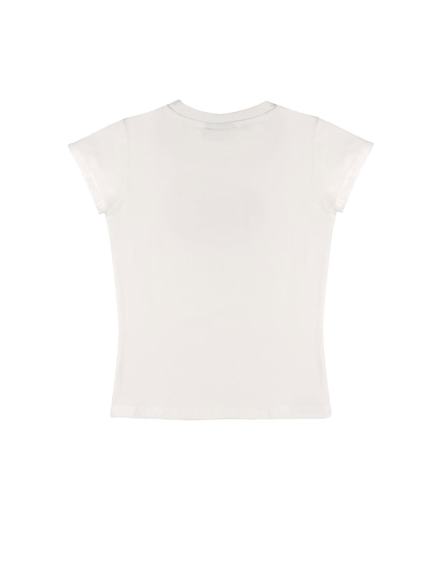 T-shirt à manches courtes Leone 1947 imprimé paillettes dorées pour filles 2/4