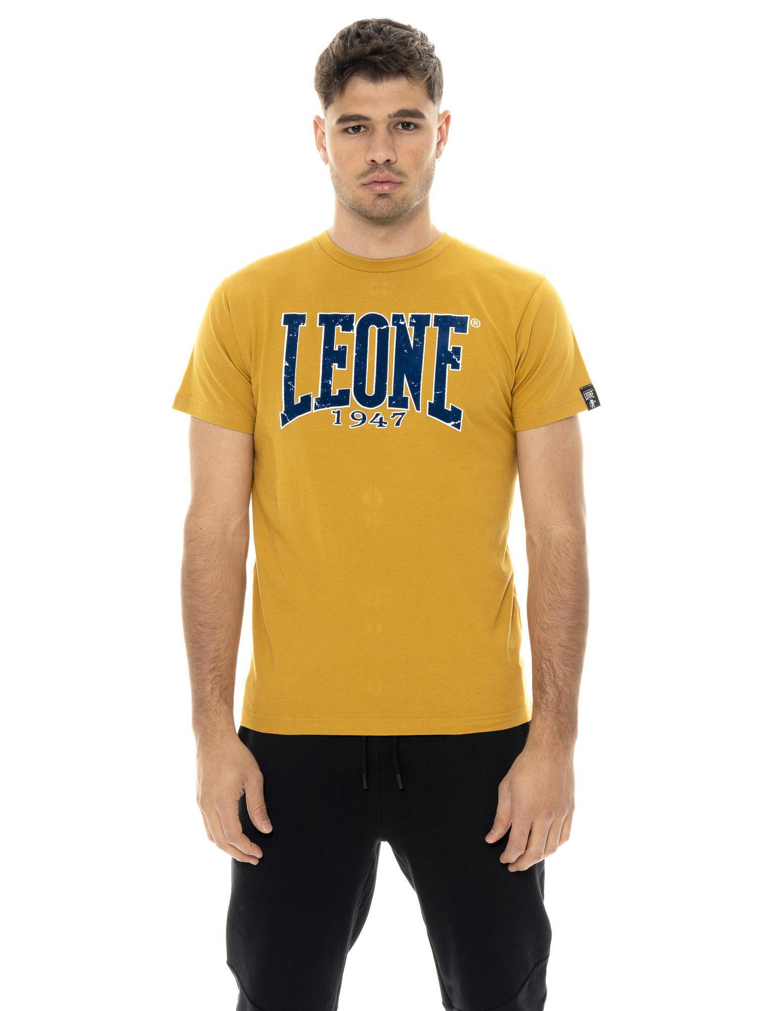 Tricou bărbătesc cu mânecă scurtă din bumbac și imprimeu New Era 1947 Leone