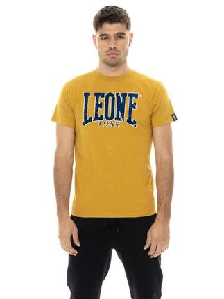 T-shirt en coton à manches courtes pour homme, imprimé floqué Leone New Era 1947