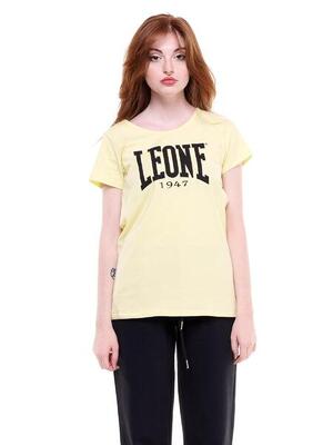 Dames-t-shirt met korte mouwen en groot welcome back-logo