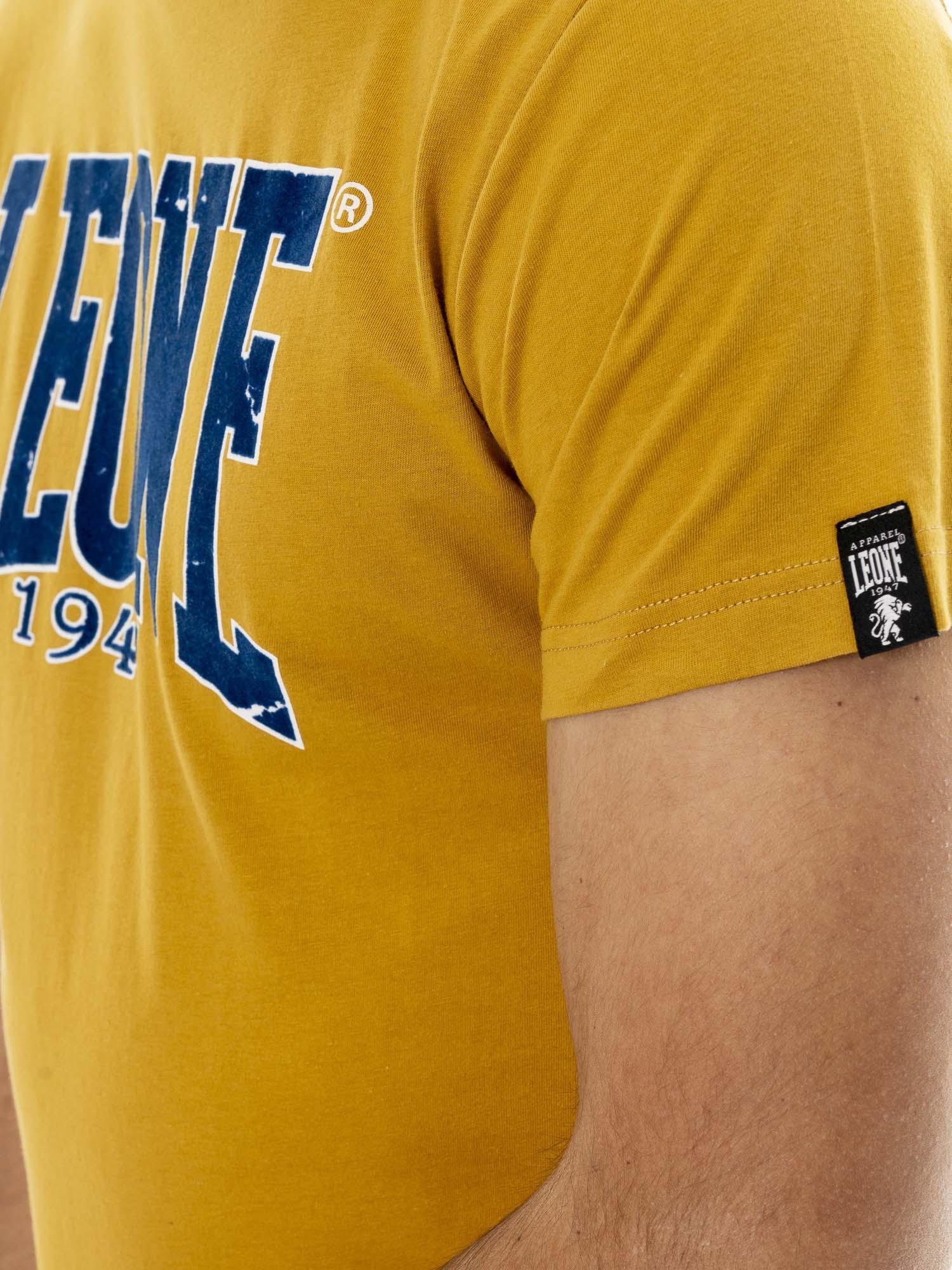Kurzarm-T-Shirt aus Baumwolle für Herren mit New Era 1947 Leone Flockdruck 3/5