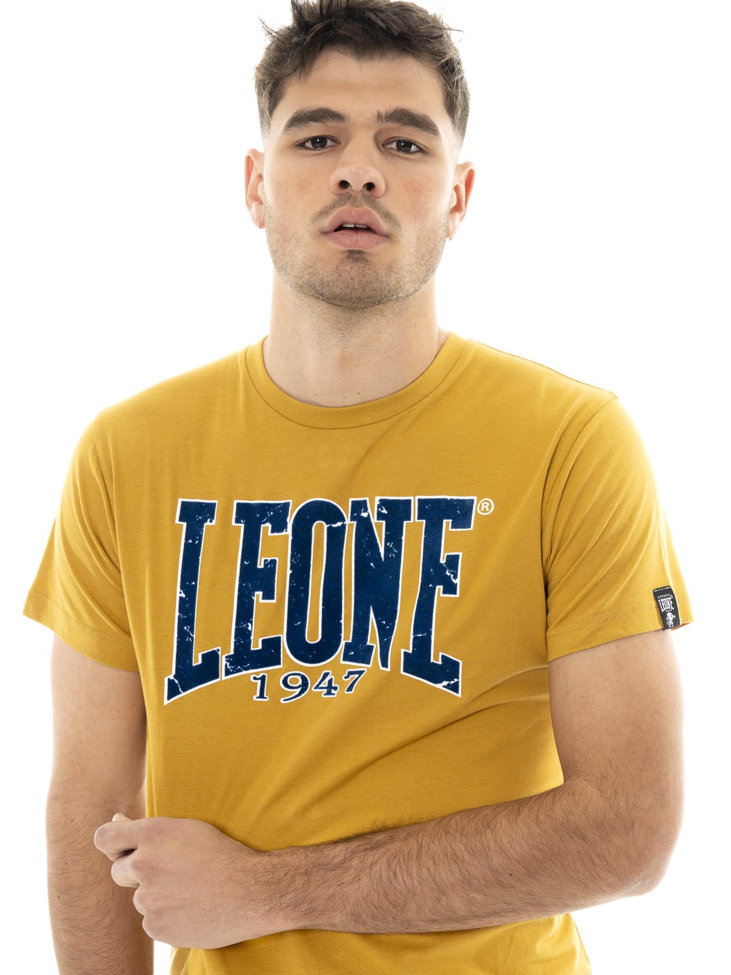 Kurzarm-T-Shirt aus Baumwolle für Herren mit New Era 1947 Leone Flockdruck 5/5