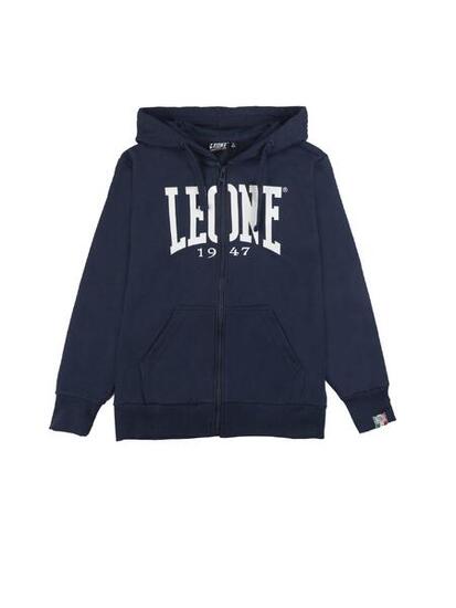 Sweat-shirt d'hiver basique à capuche pour enfant avec zip Leone 1947