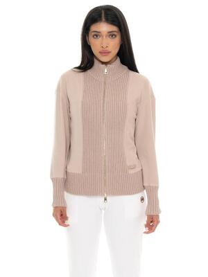Felpe invernale da donna con zip con inserti in maglia Leone 1947 Warm Touch
