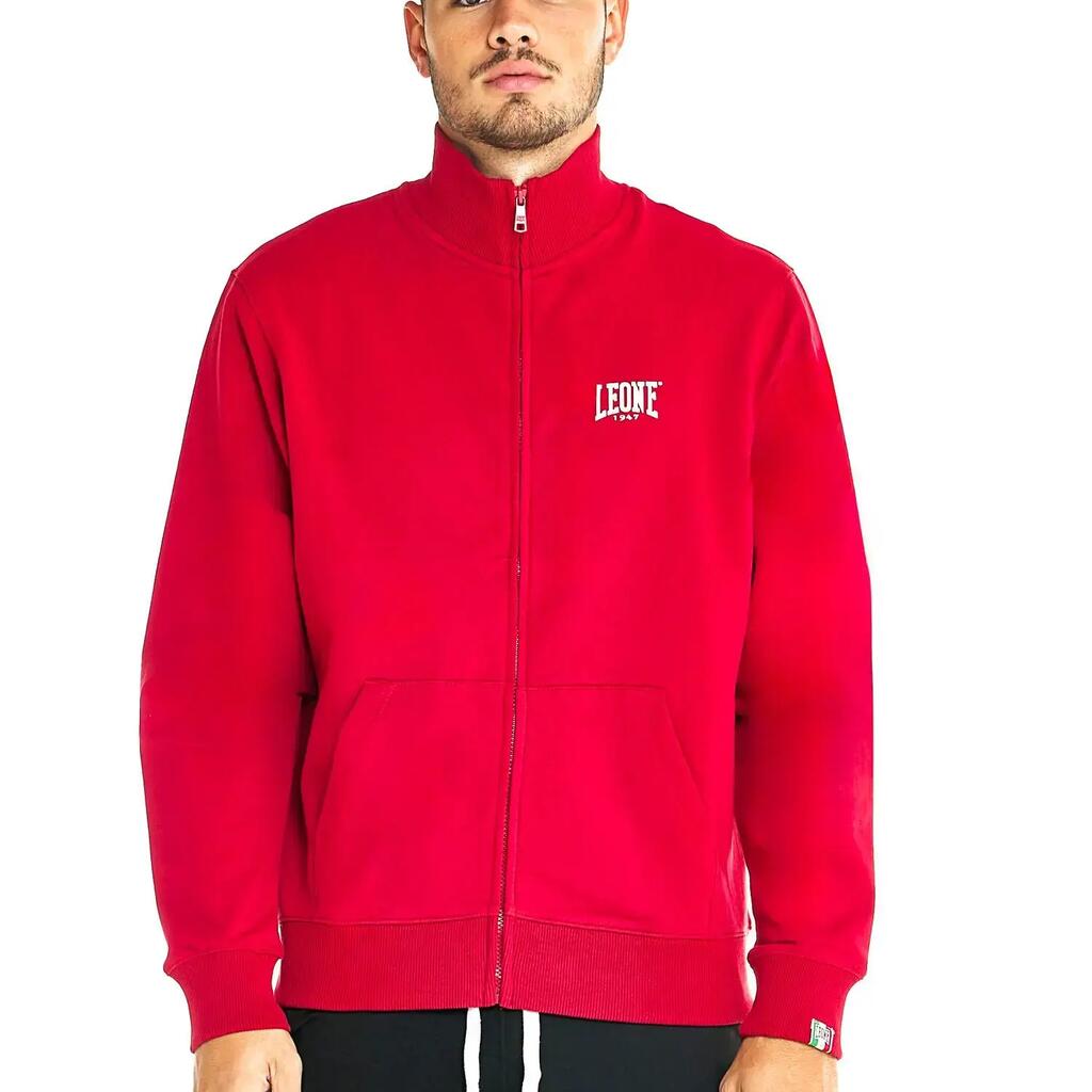 Men's zip-up sweatshirts with high neck, Basic line