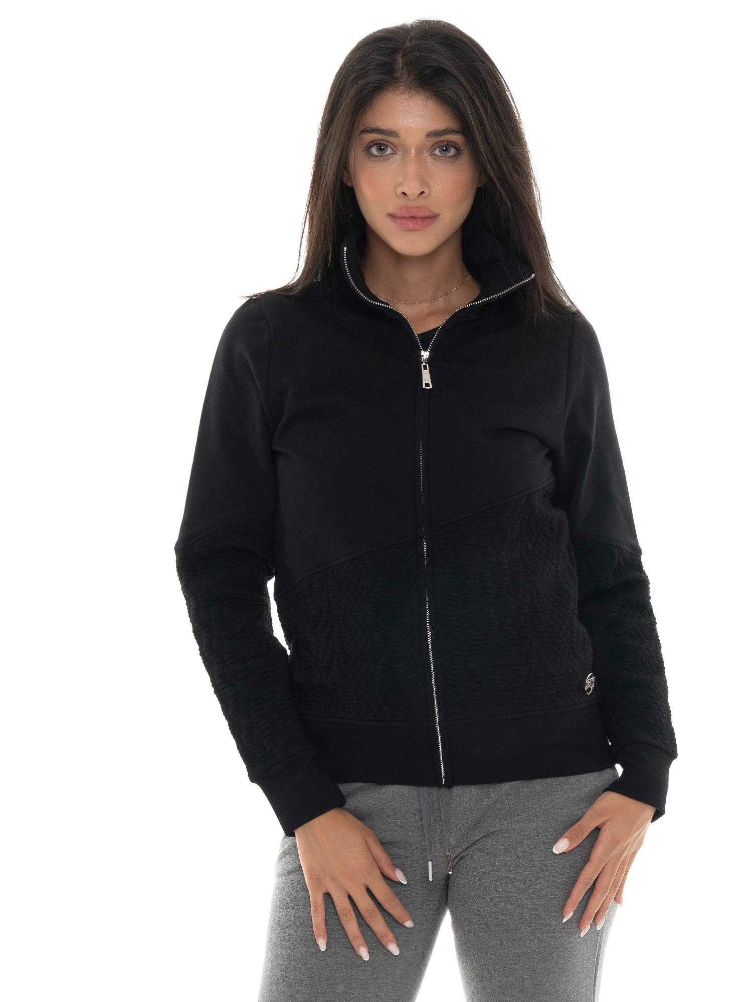 Sweatshirt feminina Leone 1947 Apparel, fecho, gola alta, inverno 5/7
