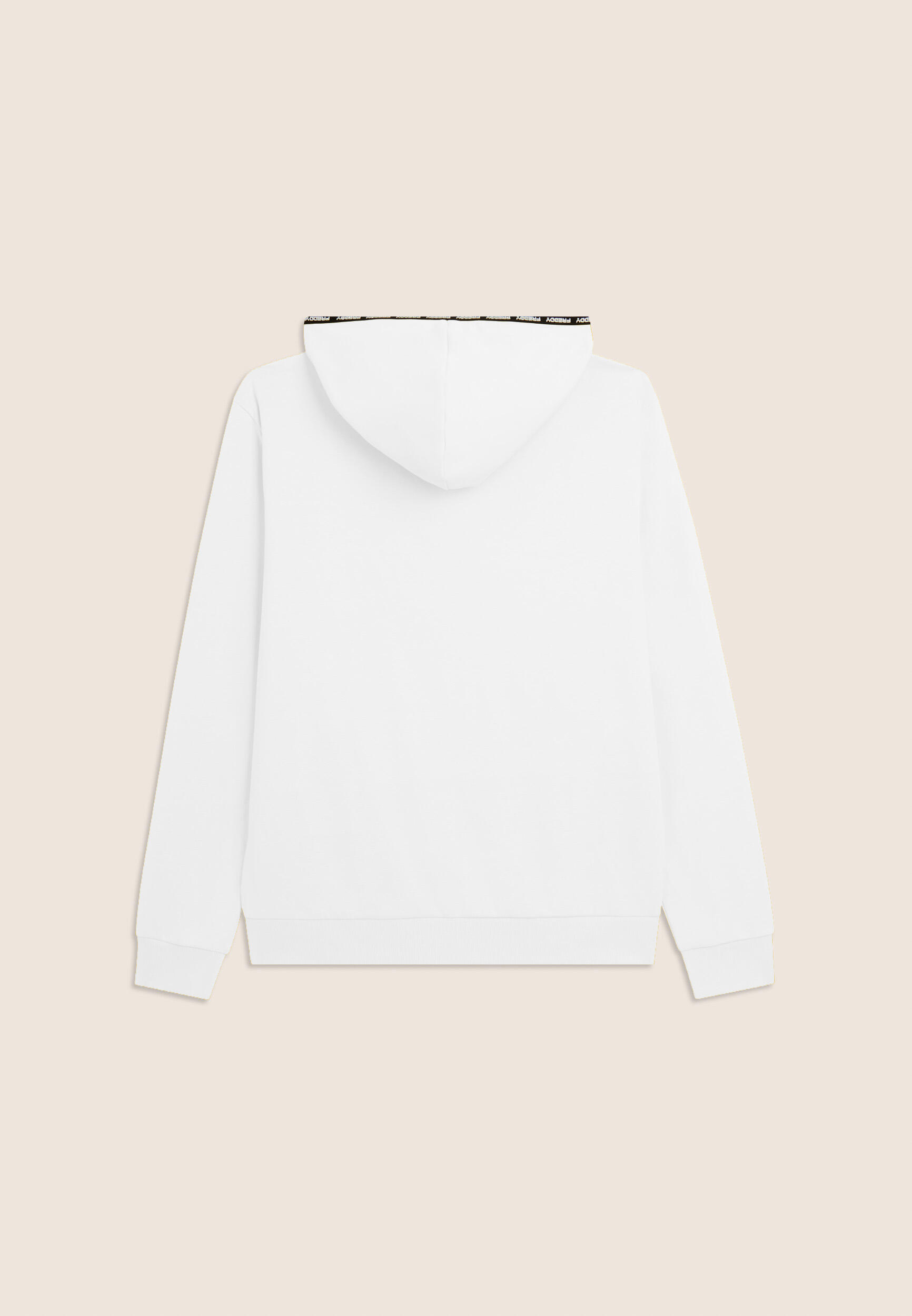 Felpa con cappuccio e zip in cotone interlock 4/4