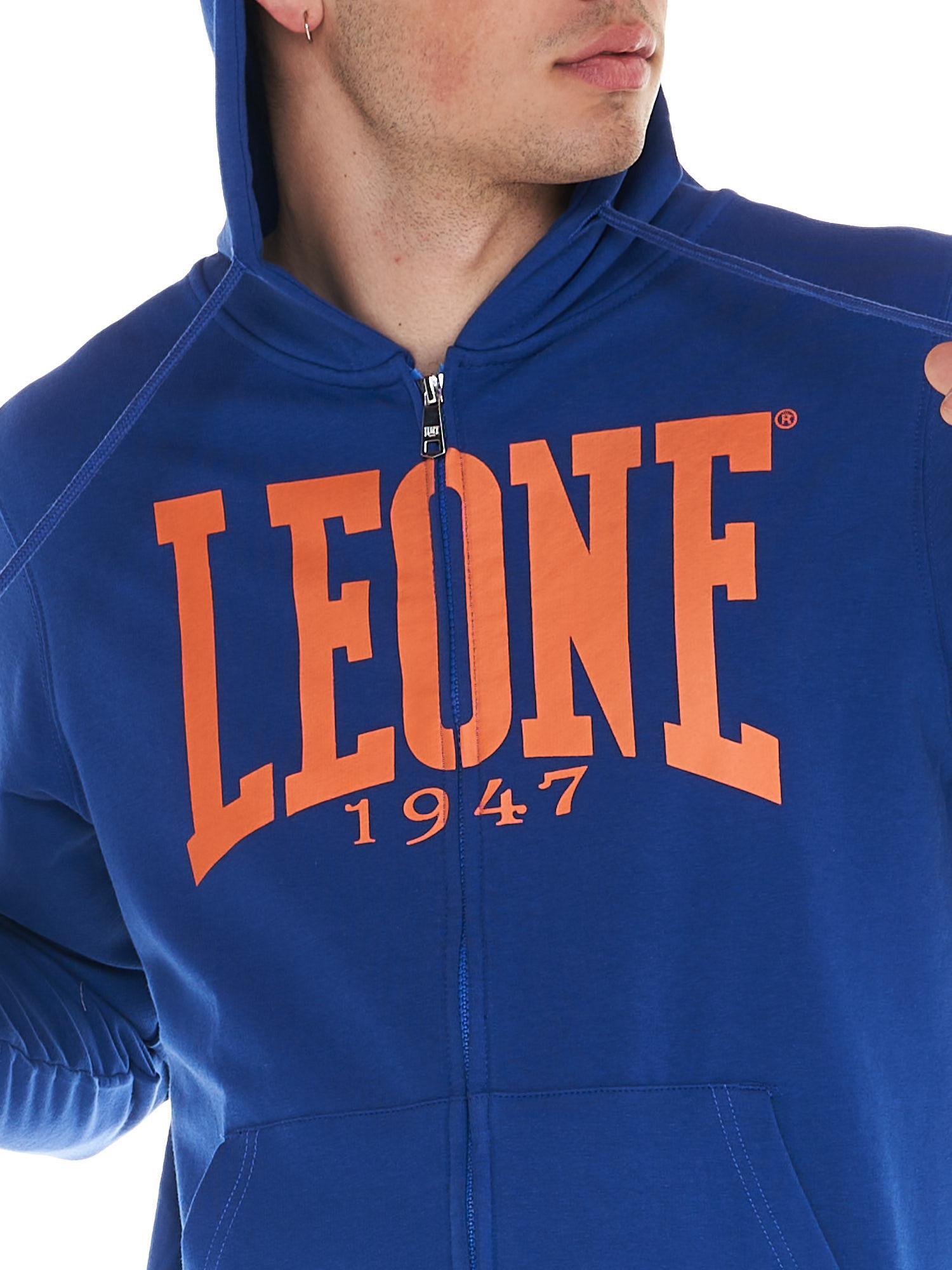 Felpa da uomo con cappuccio e zip Leone 1947 Apparel 5/8