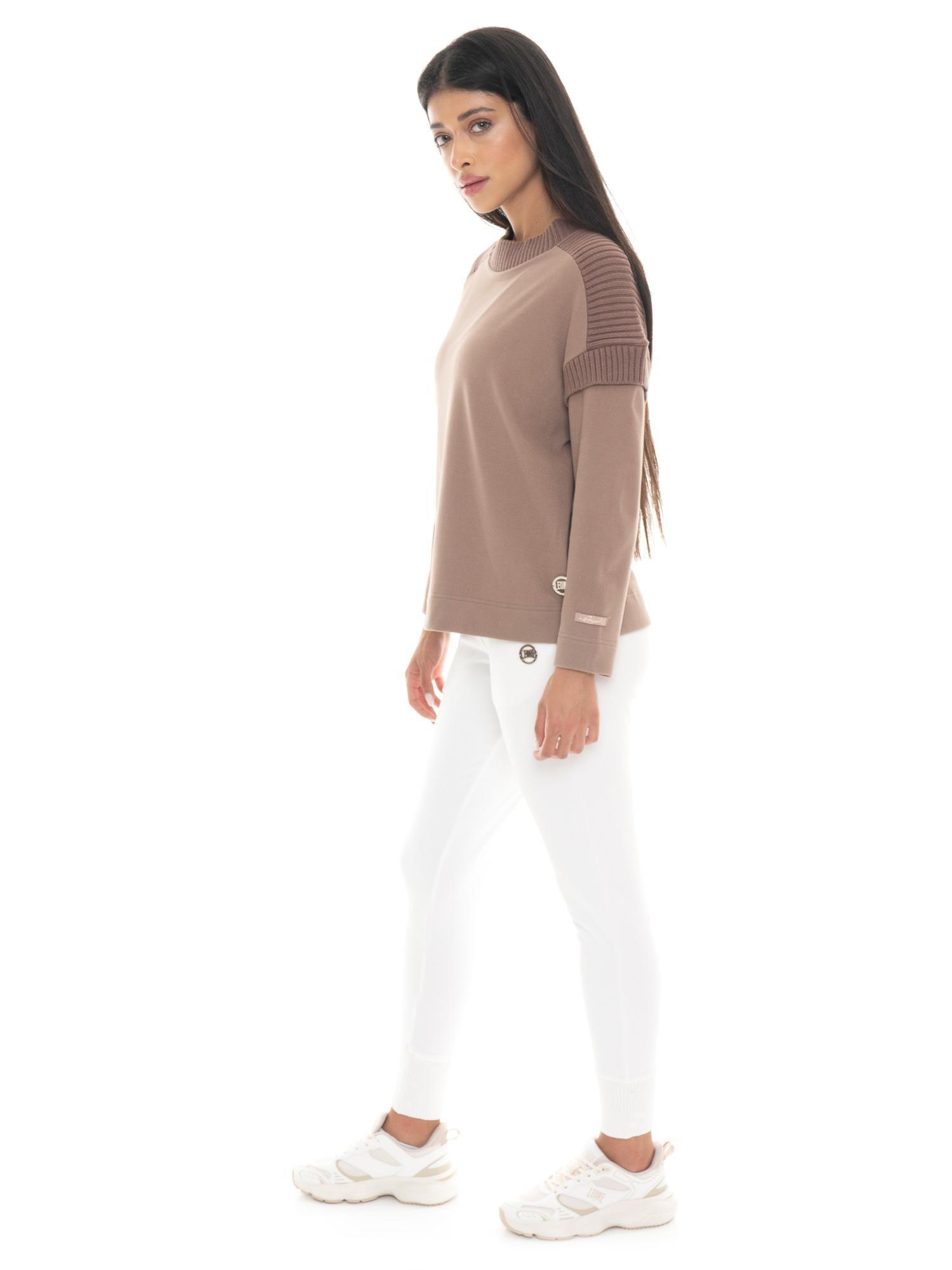 Sudadera mujer Leone 1947 Apparel Warm Touch cuello redondo invierno 7/7