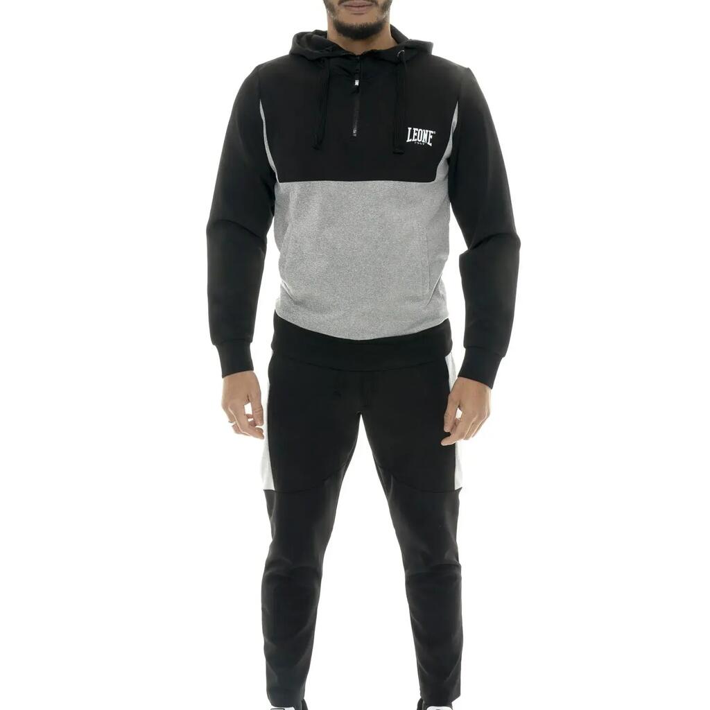 Leone 1947 Tech men's tracksuit in technical fabric with hood, half zip