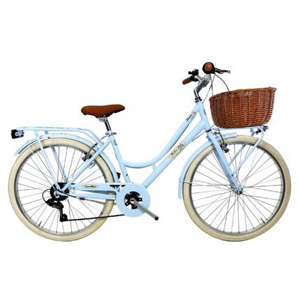 Rower miejski Dolce Vita by Canellini ROMA 26" z koszykiem - Jasnoniebieski