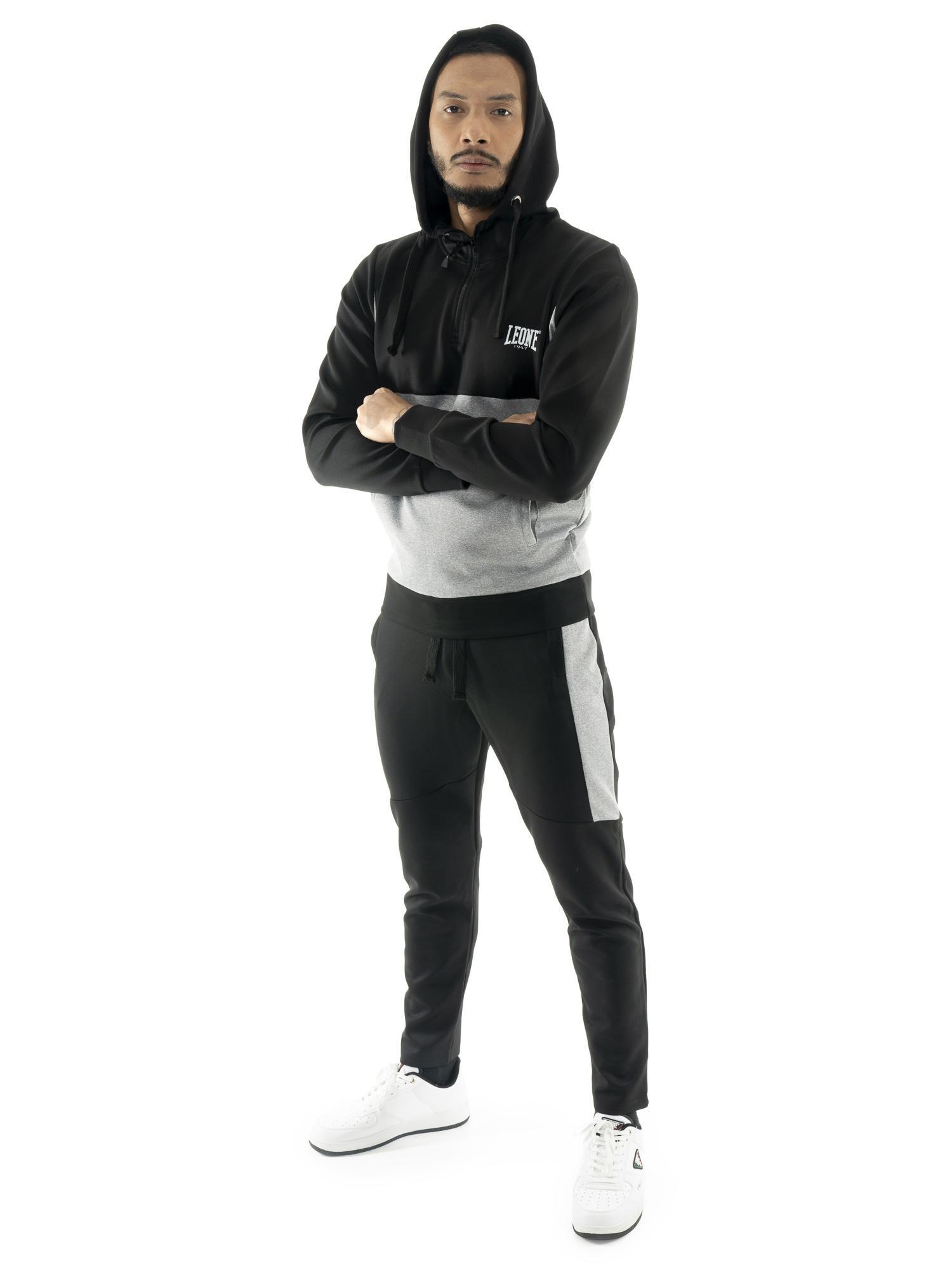 Conjunto de treino masculino Leone 1947 Apparel Tech, capuz, fecho 5/5