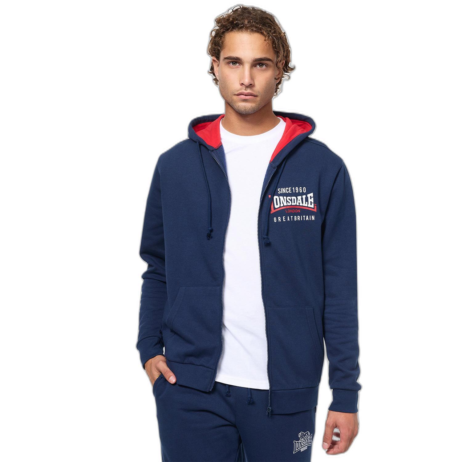 Sudadera con capucha y cremallera Lonsdale Lintmill 2/5