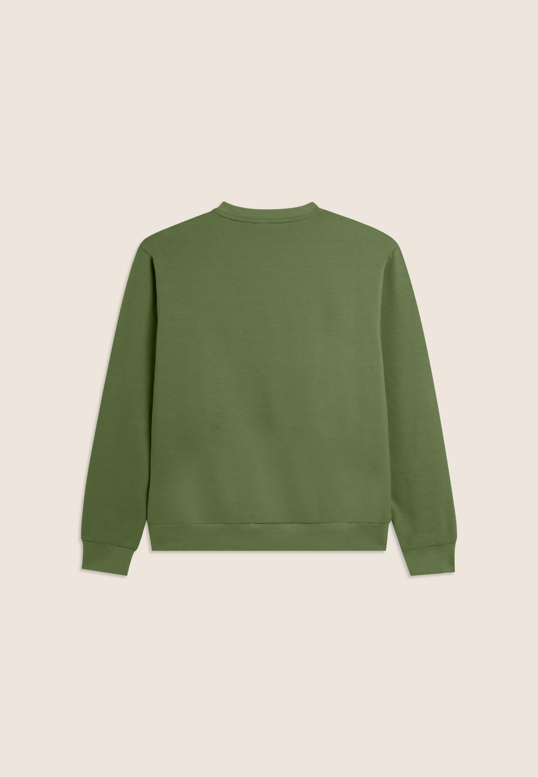 Sweat-shirt à col rond en molleton de coton Baby avec poche zippée 5/6
