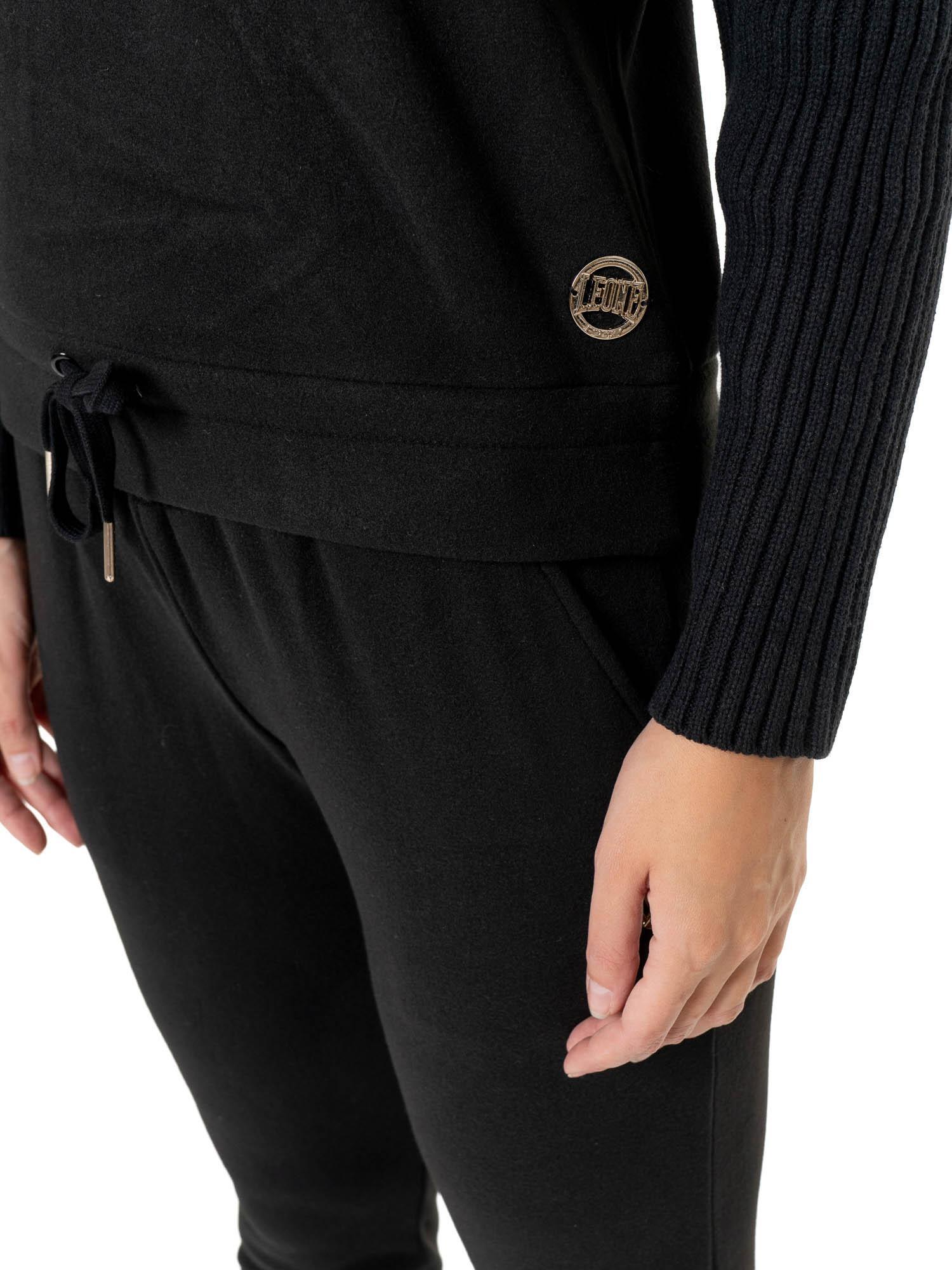Felpa invernale da donna dolcevita con inserti in maglia Leone 1947 Warm Touch 3/7