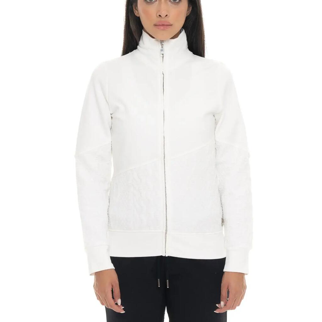Women's full-zip winter sweatshirt with a high neck, Braid line