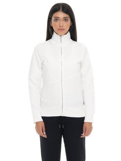 Felpa invernale donna full zip collo alto linea Braid
