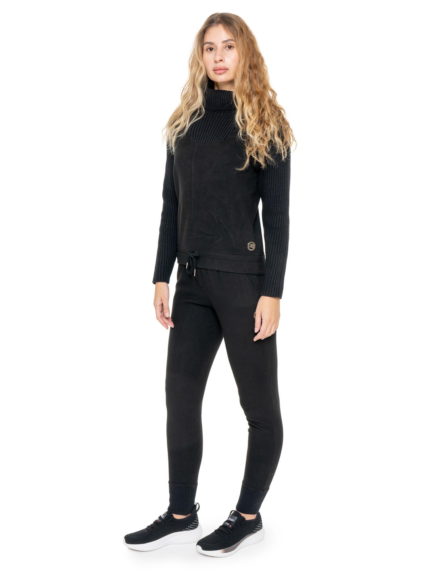 Felpa invernale da donna dolcevita con inserti in maglia Leone 1947 Warm Touch 2/7