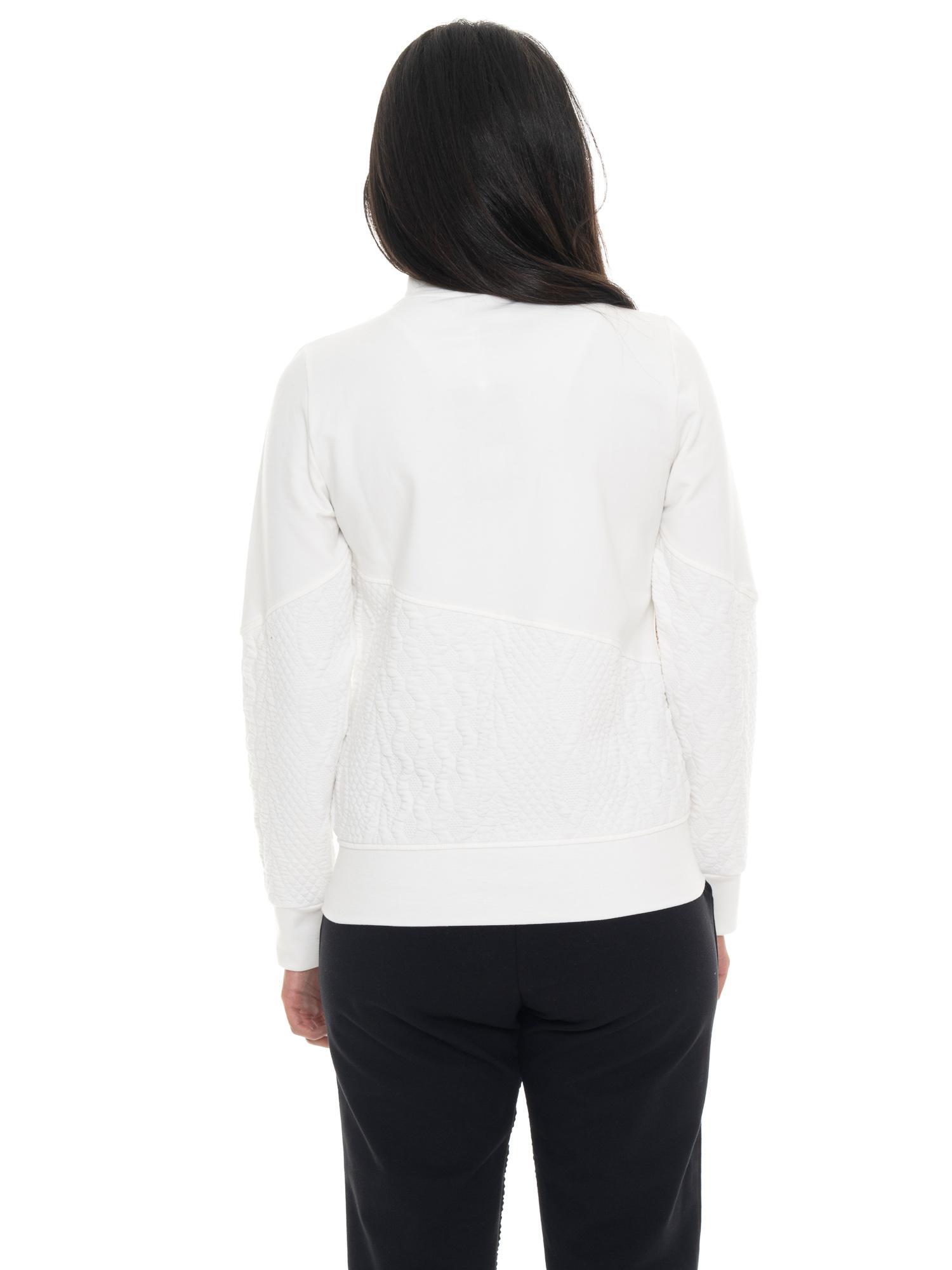 Sweat-shirt d'hiver zippé pour femme, col montant, finitions tressées 4/7