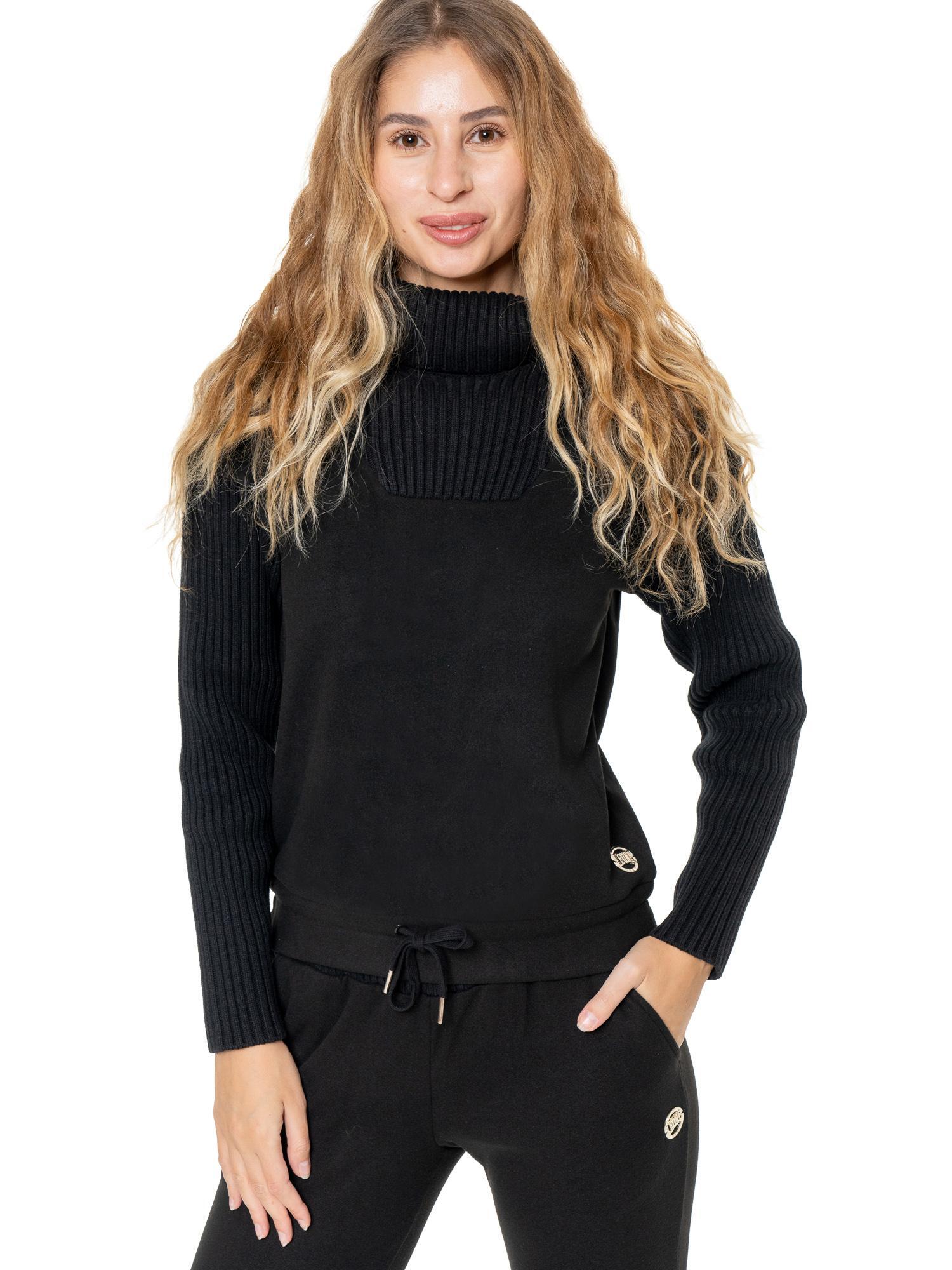 Felpa invernale da donna dolcevita con inserti in maglia Leone 1947 Warm Touch 5/7
