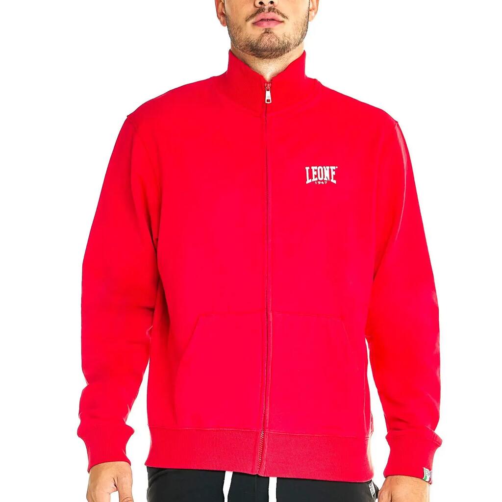 Men's zip-up sweatshirts with high neck, Basic line