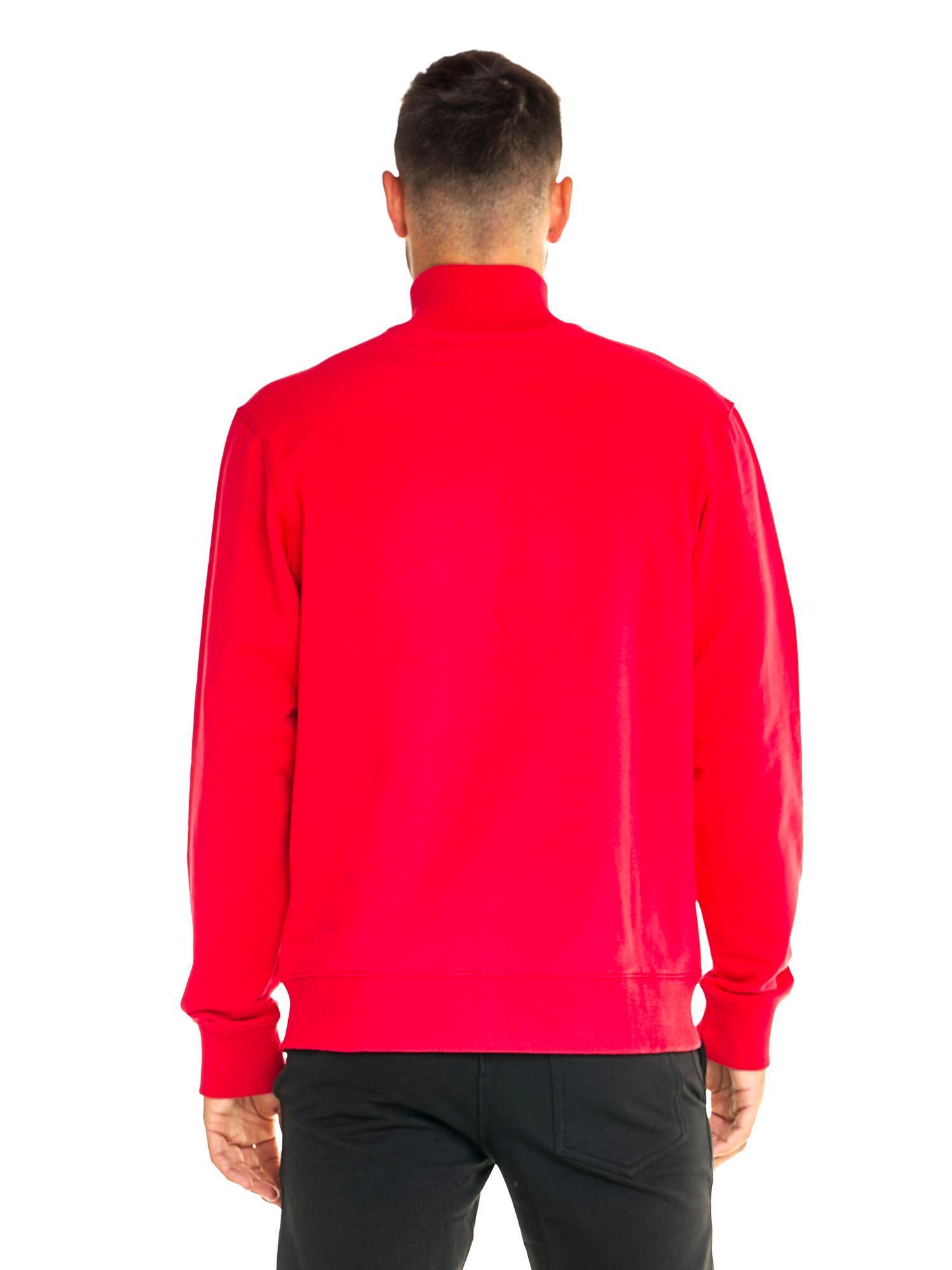 Felpa uomo con zip collo alto linea Basic 4/8