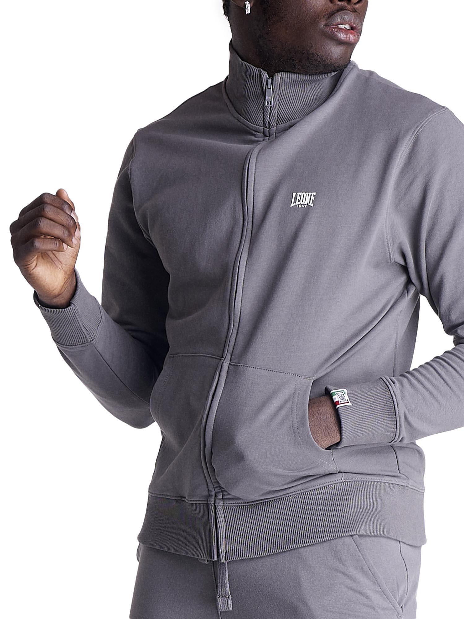 Sweat-shirts zippés pour hommes à col montant, gamme Basic 5/8