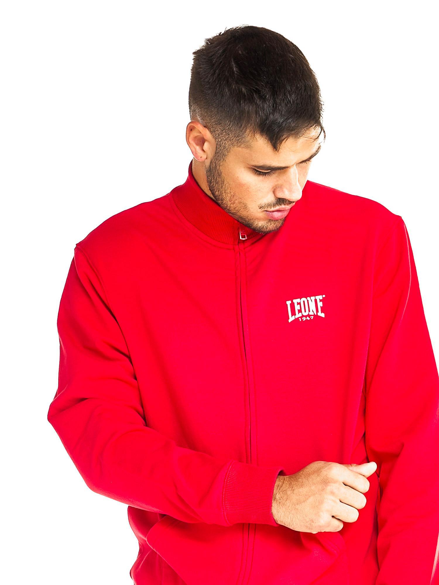 Felpa uomo con zip collo alto linea Basic 5/8