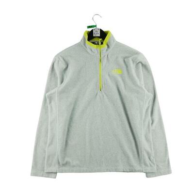 Tweedehands - heren tnf grijs fleece pullover - zeer goede staat