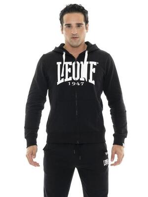 Felpe invernale da uomo con cappuccio e zip con logo grande "Basic