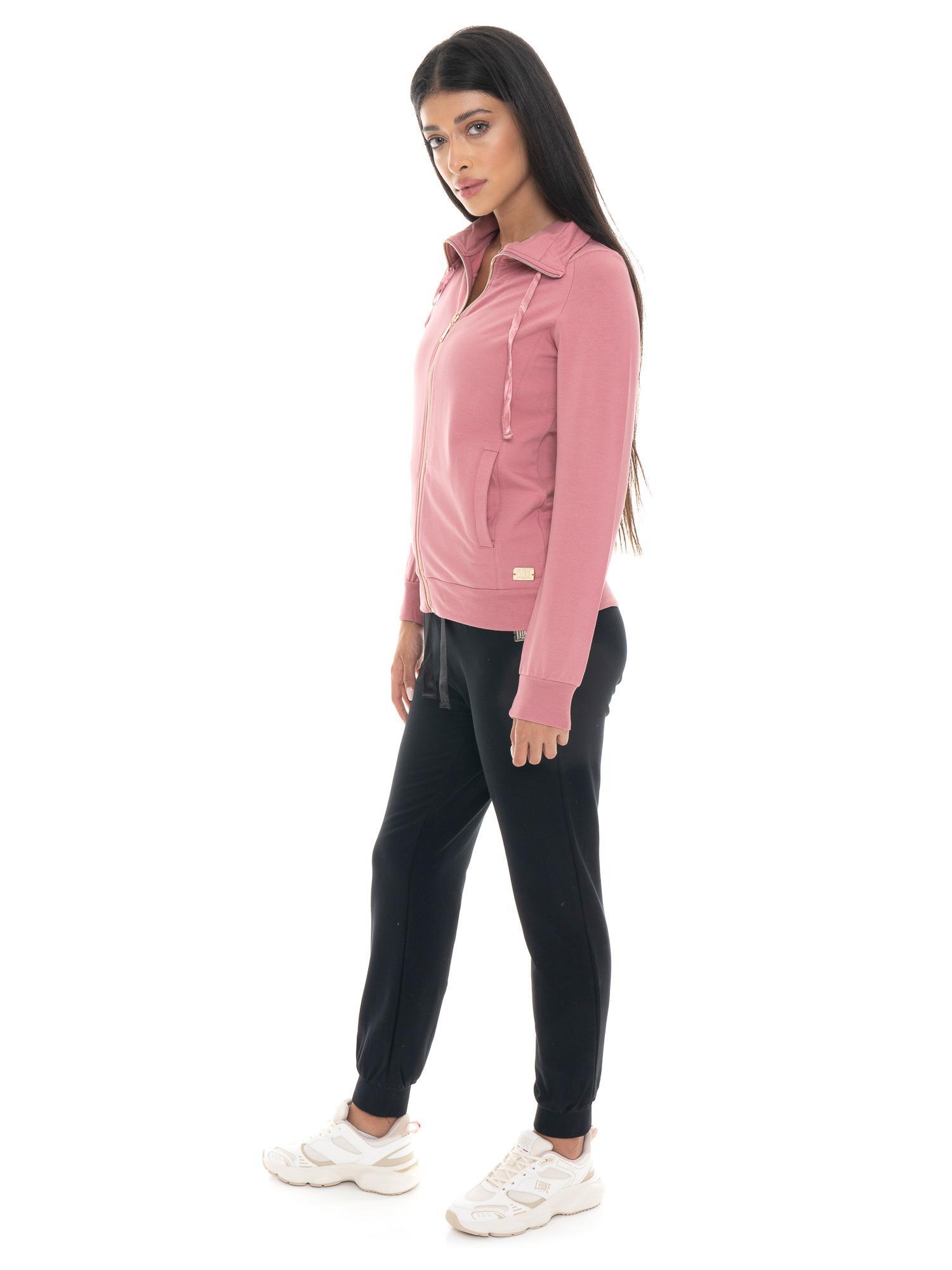 Sweatshirt Damen Leone 1947 Apparel Stehkragen Reißverschluss 2/7