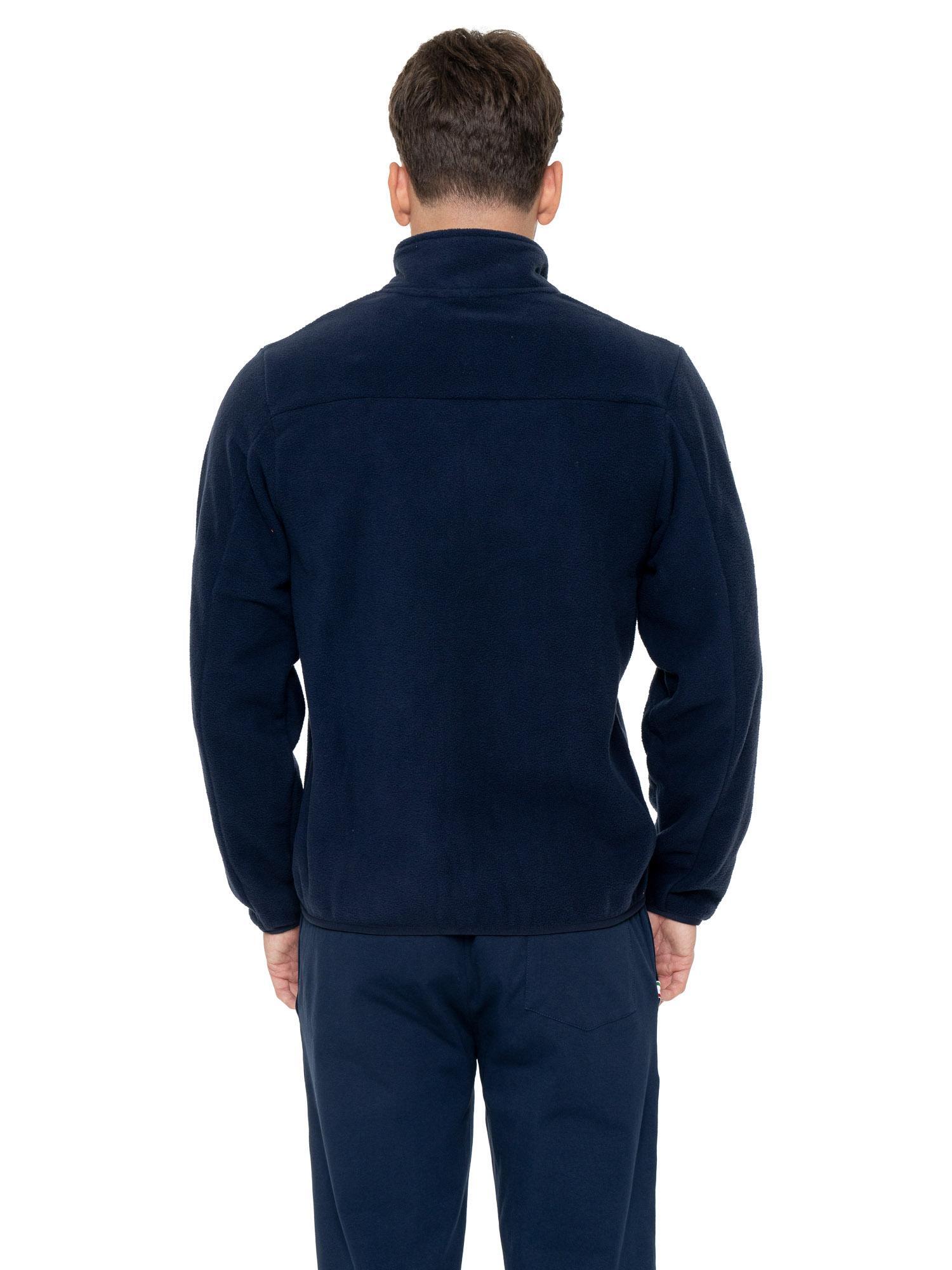 Hochgeschlossenes Micropolar-Fleece mit Reißverschluss und Leone 1947-Label 4/5