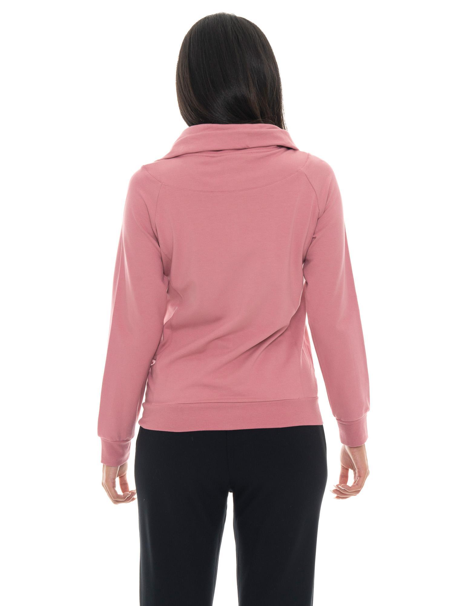 Sweatshirt Damen Leone 1947 Apparel Stehkragen Reißverschluss 4/7