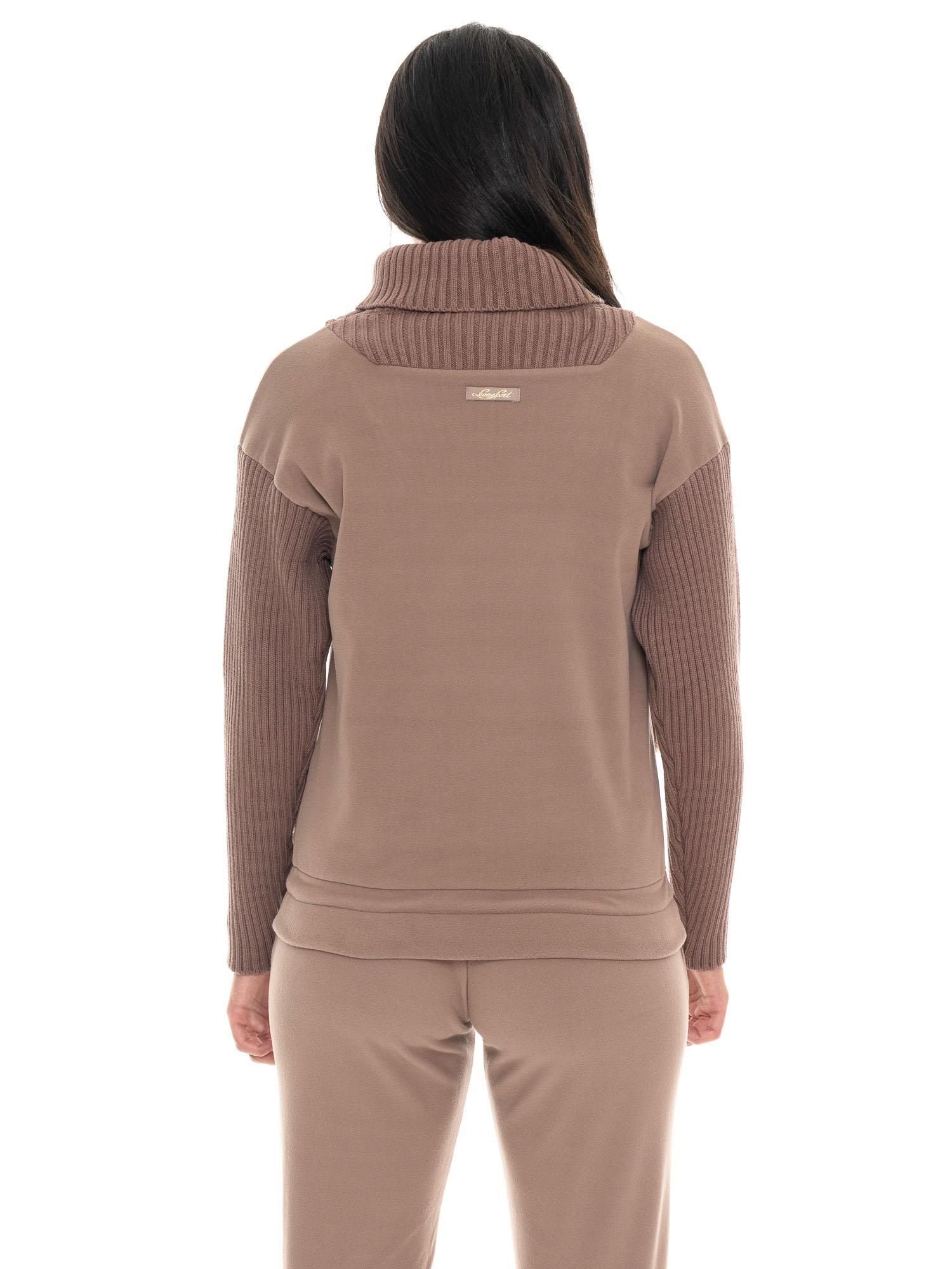 Felpa invernale da donna dolcevita con inserti in maglia Leone 1947 Warm Touch 4/7