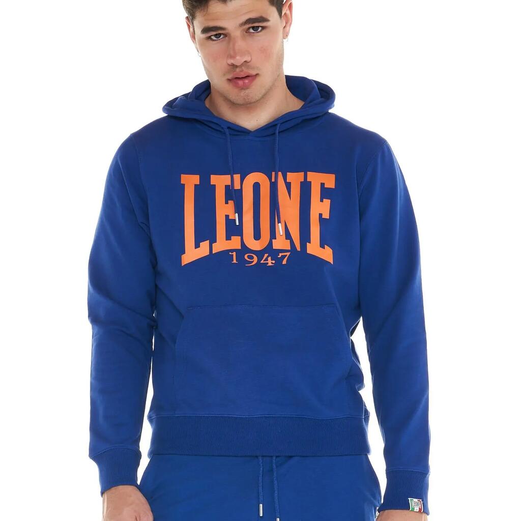Leone 1947 Apparel Big Logo Men's Hoodie, Lightweight Cotton