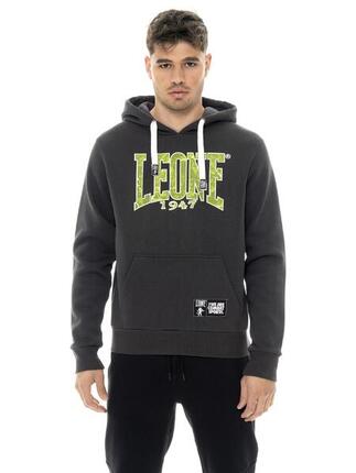 Heren winter hoodie met fluweelprint, Leone 1947 New Era