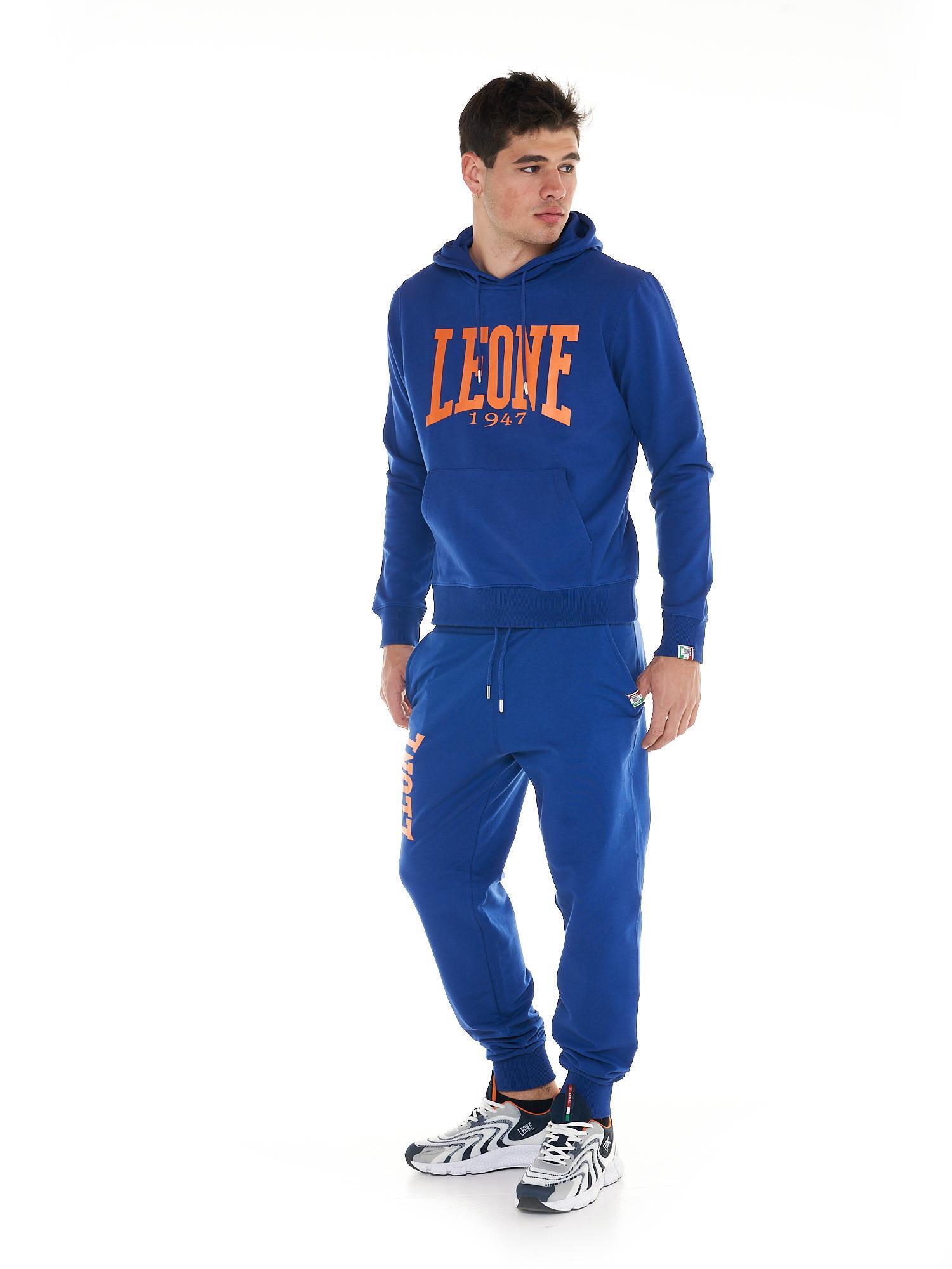 Sweat à capuche pour homme Leone 1947 Apparel, grand logo, coton léger 3/8