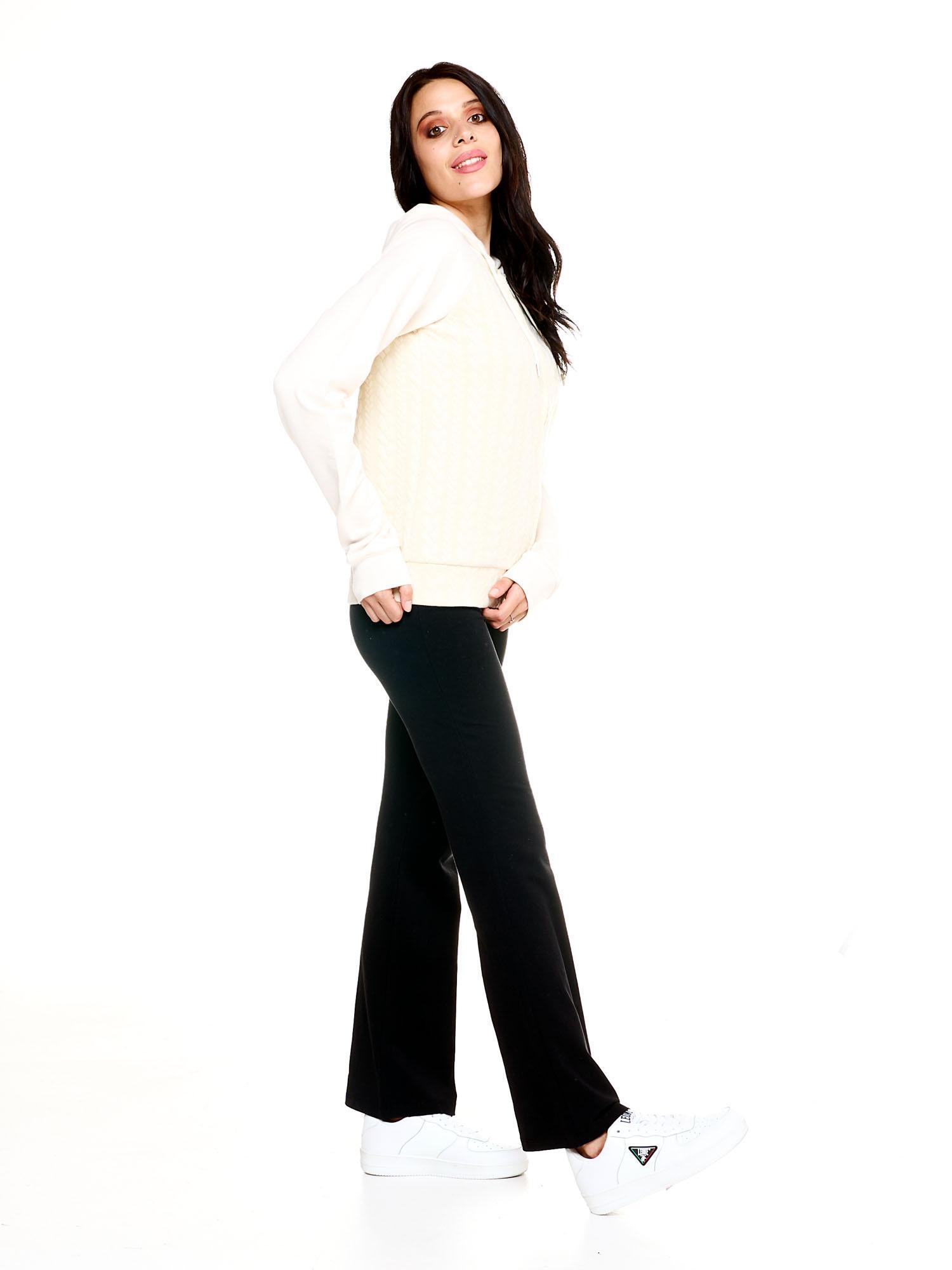 Sudadera con capucha mujer Leone 1947 Apparel Glam Winter cremallera trenzado 3/7