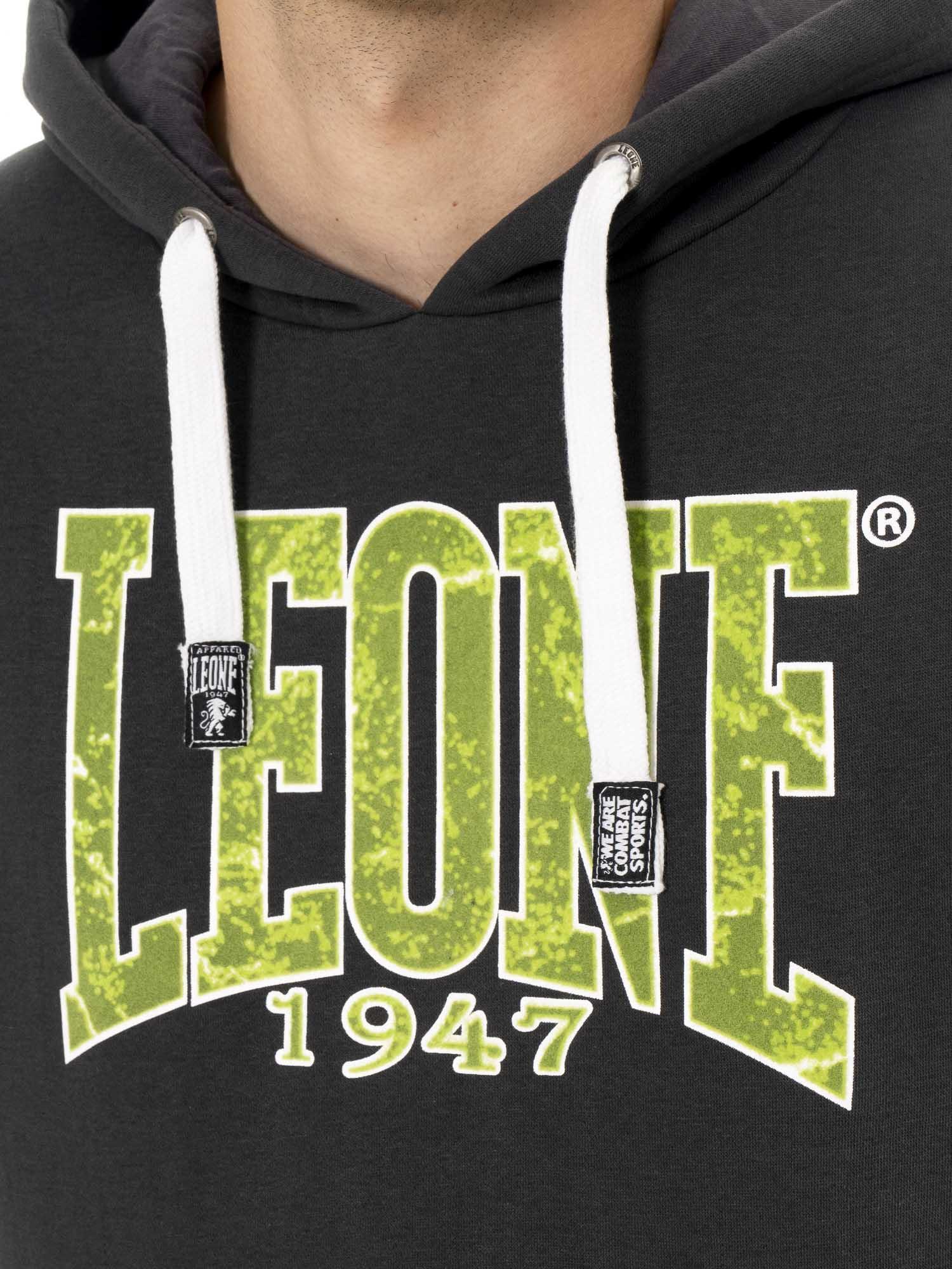 Felpa invernale uomo con cappuccio pull on, stampa flock Leone 1947 New Era 3/5