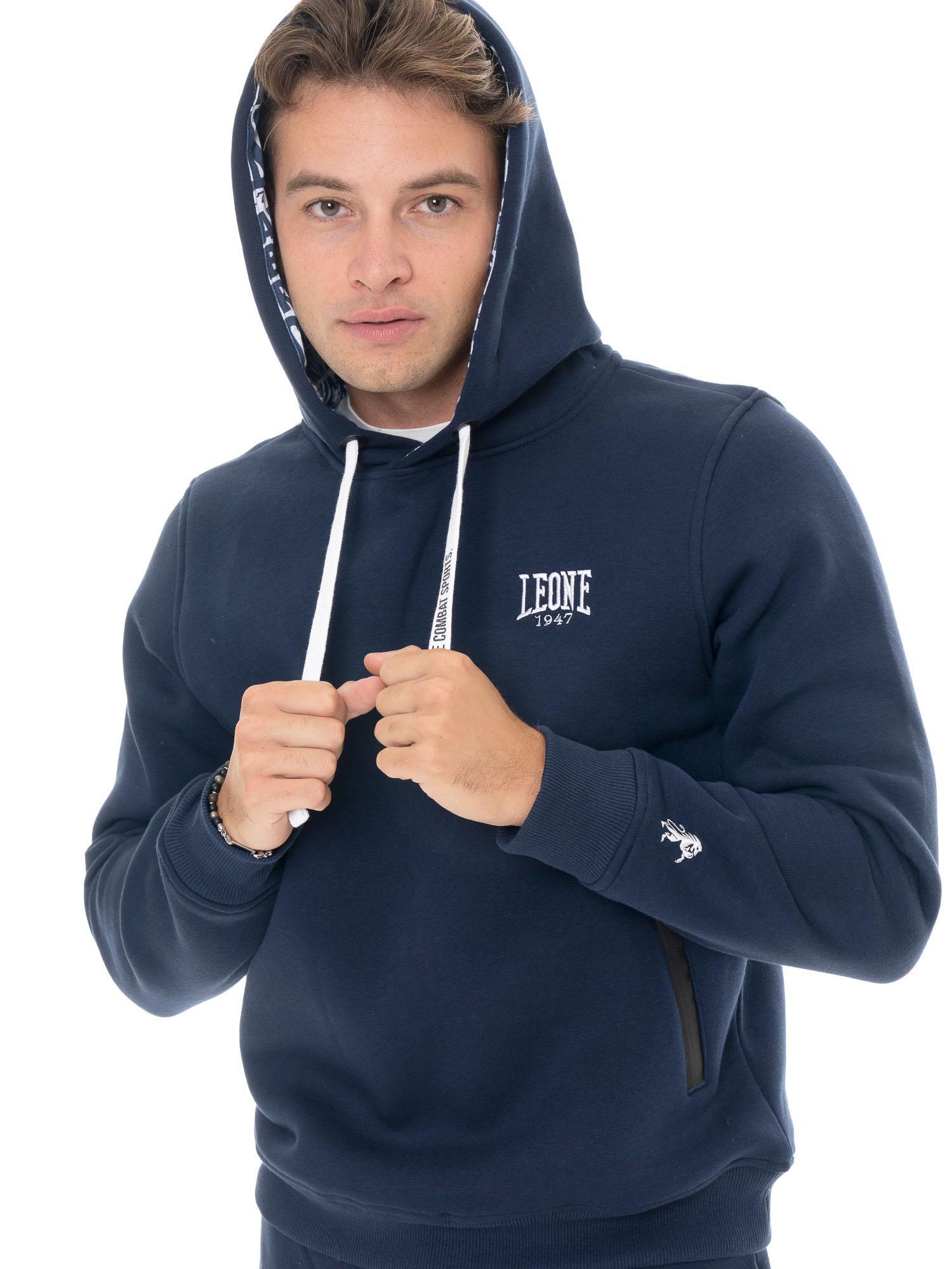 Sweat à capuche d'hiver pour homme avec petit logo Leone 1947 Soft Basic 5/5