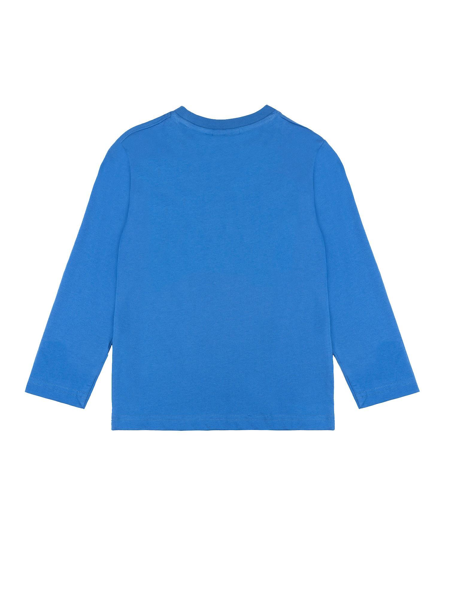 Leone 1947 Basic Langarm-T-Shirt z dużym logo dla Kinder