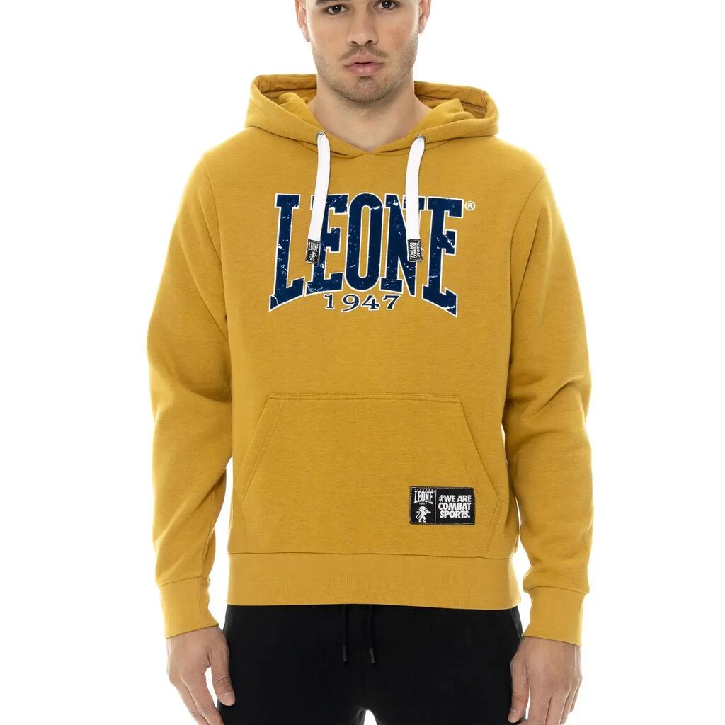 Men's winter pull-on hoodie with flock print, Leone 1947 New Era