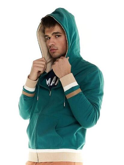 Felpe Leone uomo con cappuccio e full zip Retro